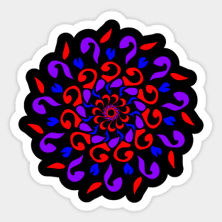 Mandala flowers Sticker